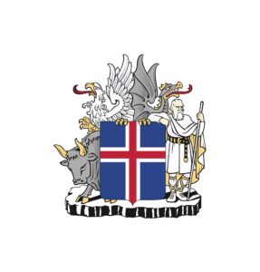 Icelandic coat of arms. 